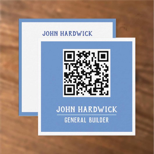 General Builder mit QR Code Square Business Card Quadratische Visitenkarte