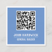 General Builder mit QR Code Square Business Card Quadratische Visitenkarte (Vorderseite)