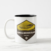 General Burnside Island Staat Park Kentucky Zweifarbige Tasse (Links)