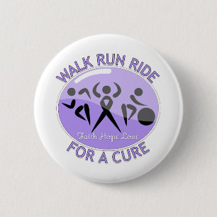 General Cancer Walk Run Ride für eine Heilung Button