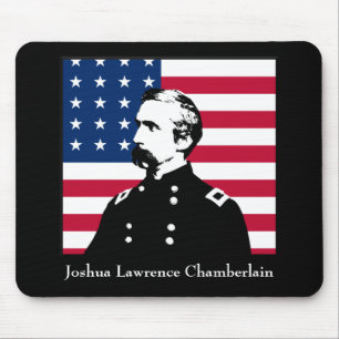 General Chamberlain und die amerikanische Flagge Mousepad