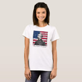 General Chamberlain und die amerikanische Flagge T-Shirt (Vorne ganz)