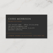 General Contractor Construction Visitenkarte (Rückseite)