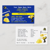 General Contractor HandyMan macht alles Vorlagenbu Visitenkarte (Vorne/Hinten)