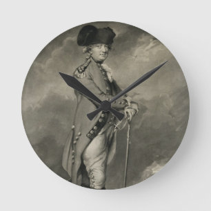 General Cornwallis (1738-1805) graviert von John Runde Wanduhr