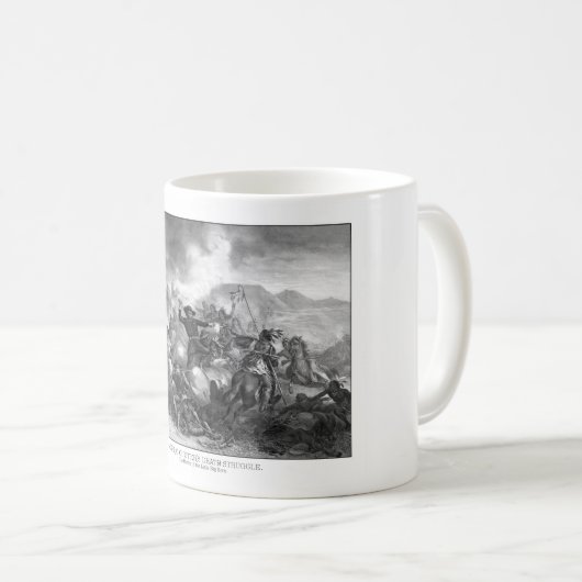 General Custers Death Struggle Kaffeetasse (VorderseiteRechts)
