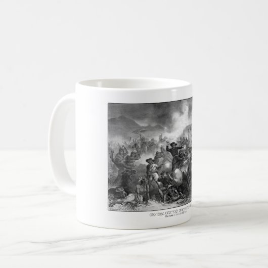 General Custers Death Struggle Kaffeetasse (Vorderseite Links)