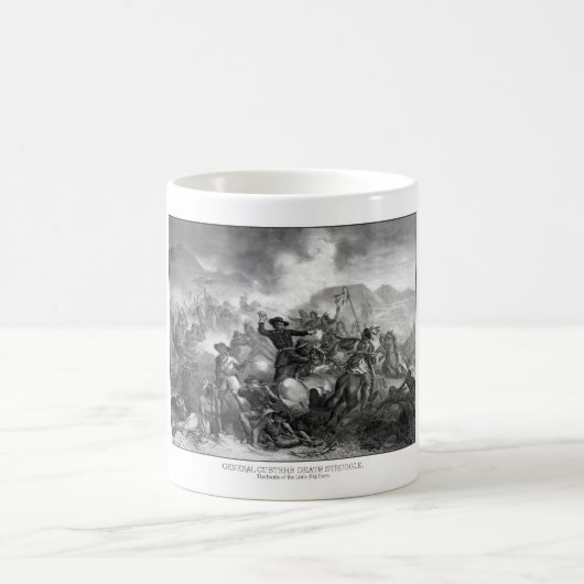 General Custers Death Struggle Kaffeetasse (Mittel)