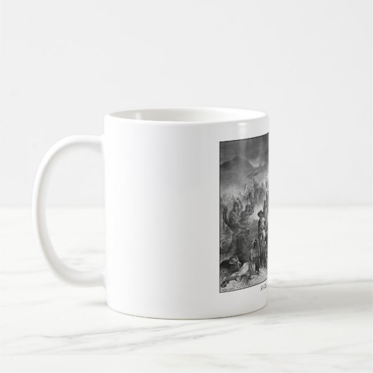 General Custers Death Struggle Kaffeetasse (Links)