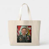 General David Petraeus Portrait Große Totentasche Jumbo Stoffbeutel (Rückseite)
