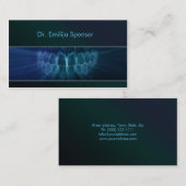 General Dentist Blue Gradient Business Card Visitenkarte (Vorne/Hinten)