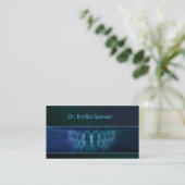 General Dentist Blue Gradient Business Card Visitenkarte (Stehend Vorderseite)