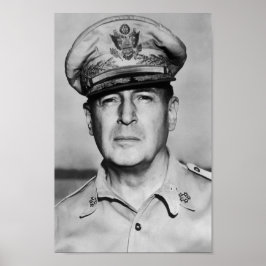 General Douglas MacArthur Portrait Poster