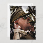 General Douglas MacArthur Postkarte (Vorne/Hinten)