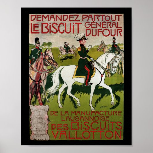 General Dufour Mehl Biscuit 1899 Poster (Vorne)