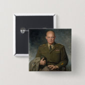 General Dwight Eisenhower 5-Sterne-Portrait Button (Vorne & Hinten)