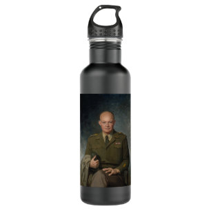 General Dwight Eisenhower 5-Sterne-Portrait Edelstahlflasche