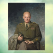 General Dwight Eisenhower 5-Sterne-Portrait Fensteraufkleber (Blatt 3)