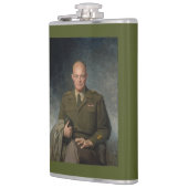 General Dwight Eisenhower 5-Sterne-Portrait Flachmann (Links)