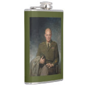General Dwight Eisenhower 5-Sterne-Portrait Flachmann (Rechts)