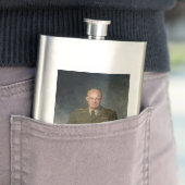 General Dwight Eisenhower 5-Sterne-Portrait Flachmann (Beispiel)