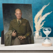 General Dwight Eisenhower 5-Sterne-Portrait Fotoplatte (Seite)
