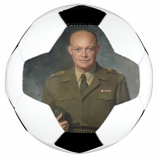 General Dwight Eisenhower 5-Sterne-Portrait Fußball (Vorderseite)