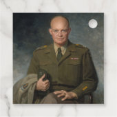 General Dwight Eisenhower 5-Sterne-Portrait Geschenkanhänger (Rückseite)
