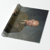 General Dwight Eisenhower 5-Sterne-Portrait Geschenkpapier (Ungerollt)
