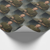 General Dwight Eisenhower 5-Sterne-Portrait Geschenkpapier (Ecke)