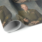 General Dwight Eisenhower 5-Sterne-Portrait Geschenkpapier (Rolleneckpunkt)