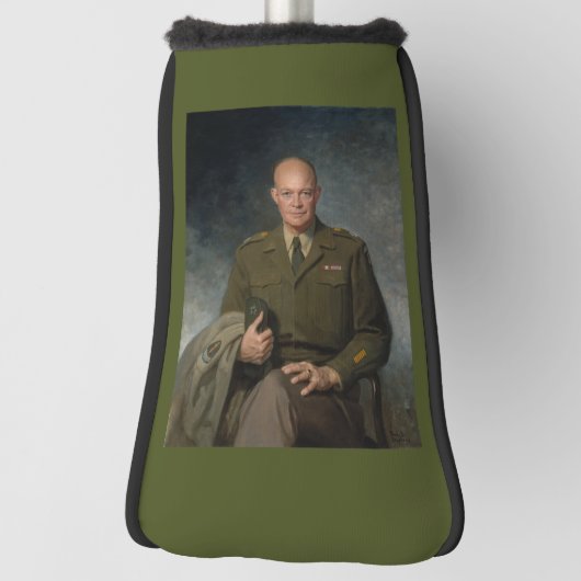 General Dwight Eisenhower 5-Sterne-Portrait Golf Headcover (Rotieren 90)