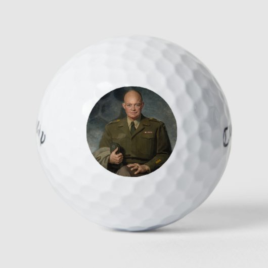 General Dwight Eisenhower 5-Sterne-Portrait Golfball (Vorderseite)