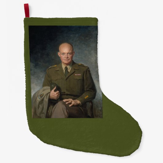 General Dwight Eisenhower 5-Sterne-Portrait Großer Weihnachtsstrumpf (Vorderseite)