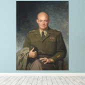 General Dwight Eisenhower 5-Sterne-Portrait Leinwanddruck (Insitu (Holzboden))