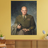 General Dwight Eisenhower 5-Sterne-Portrait Leinwanddruck (Insitu (Wohnzimmer))