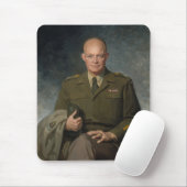 General Dwight Eisenhower 5-Sterne-Portrait Mousepad (Mit Mouse)