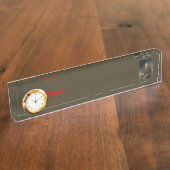 General Dwight Eisenhower 5-Sterne-Portrait Namensplakette (Seite)