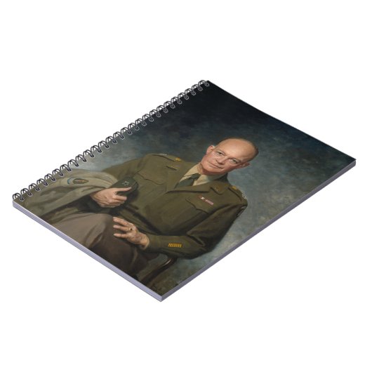 General Dwight Eisenhower 5-Sterne-Portrait Notizblock (Linke Seite)