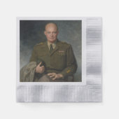 General Dwight Eisenhower 5-Sterne-Portrait Serviette (Vorderseite)