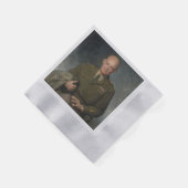 General Dwight Eisenhower 5-Sterne-Portrait Serviette (Ecke)