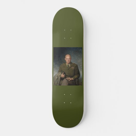 General Dwight Eisenhower 5-Sterne-Portrait Skateboard (Vorderseite)