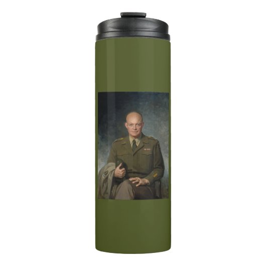 General Dwight Eisenhower 5-Sterne-Portrait Thermosbecher (Vorderseite)