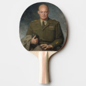 General Dwight Eisenhower 5-Sterne-Portrait Tischtennis Schläger (Rückseite)