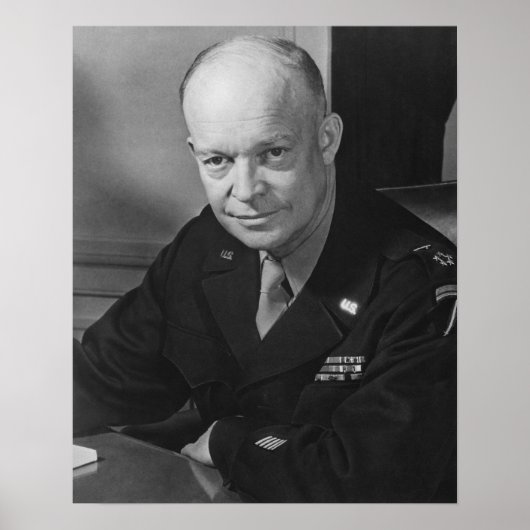 General Dwight Eisenhower — Zweiter Weltkrieg Poster (Vorne)