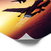 General Dynamics F-16 Fighting Falcon Poster (Ecke)