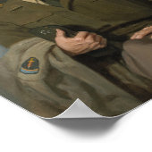 General Eisenhower Portrait - Thomas Edgar Stephen Poster (Ecke)