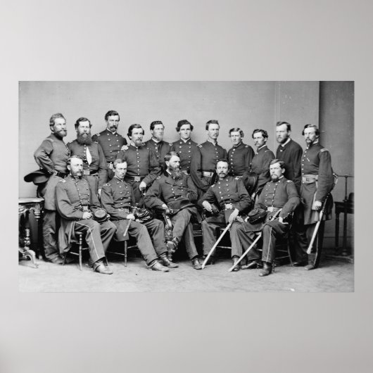 General Frank Blair und Mitarbeiter Poster (Vorne)