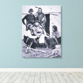 General George A. Custer (1839-76) mit seinem Indi Leinwanddruck (Insitu (Holzboden))