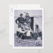 General George A. Custer (1839-76) mit seinem Indi Postkarte (Vorne/Hinten)